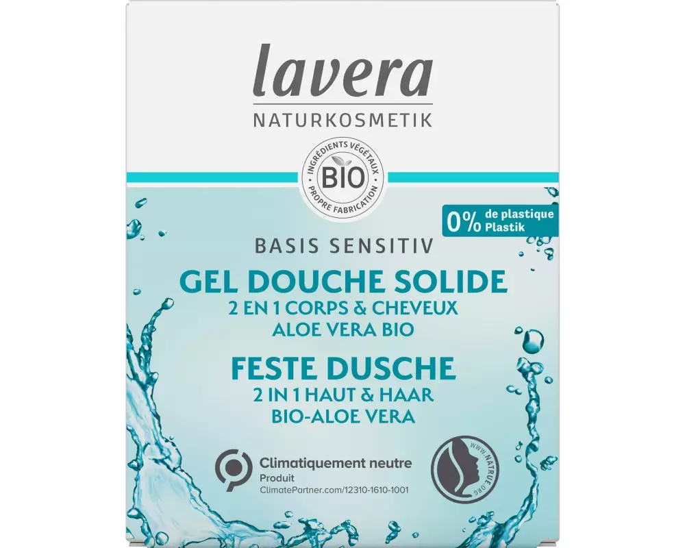 Lavera Festes Duschmittel 2 in 1 Haut & Haar basis sensitiv 50 g