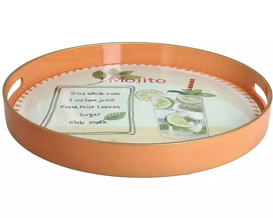 Tognana Serviertablett Mojito 38 cm, Mehrfarbig