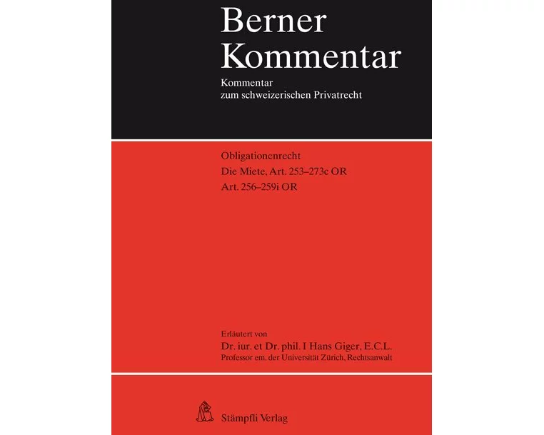 Die Miete, Art. 256 - 259i OR
