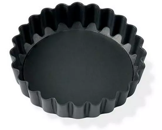 Blomsterberg Tarte-Backform Tarteform Aluminium, Ø 10 cm, Schwarz