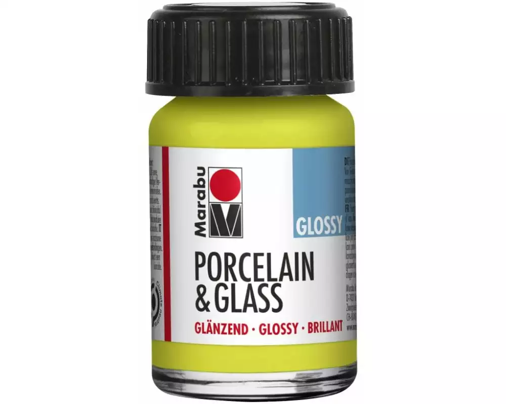 Marabu Glas- und Porzellanfarbe 061 Reseda, 15 ml