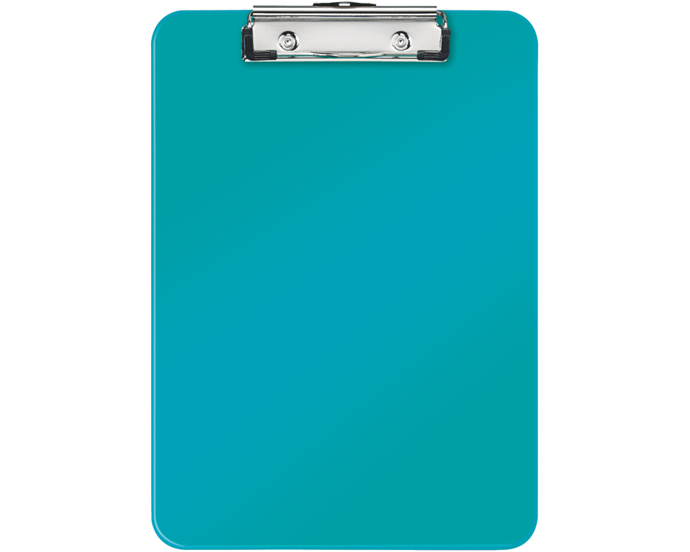 LEITZ Klemmbrett WOW PS A4 39710051 eisblau 80 Blatt