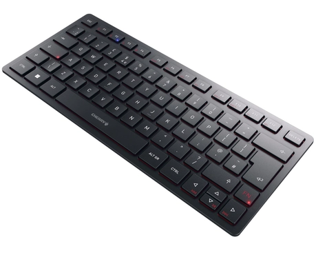 CHERRY KW 9200 MINI Tastatur Universal USB + RF Wireless + Bluetooth QWERTY UK Englisch Schwarz