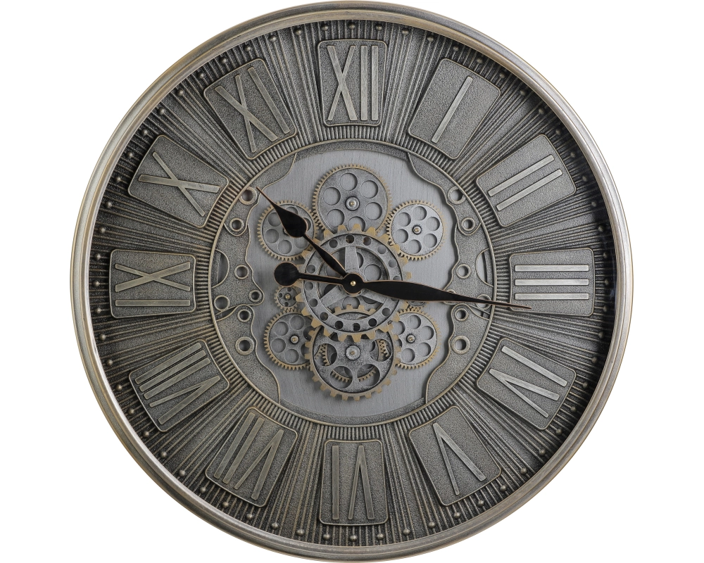 EGLO Wanduhr Kenema 70cm 425518 silber