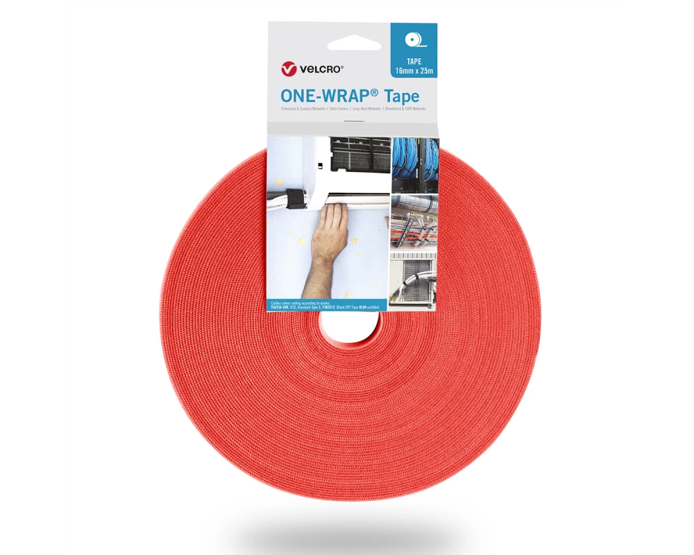 VELCRO One Wrap Band 50 mm breit, orange, 25 m
