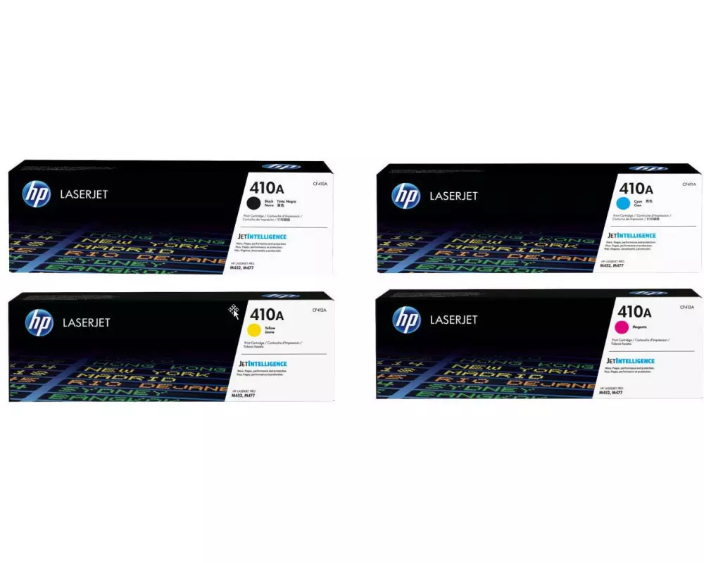 HP Rainbow Kit Nr. 410A (CF410A-CF413A) BL/C/M/Y