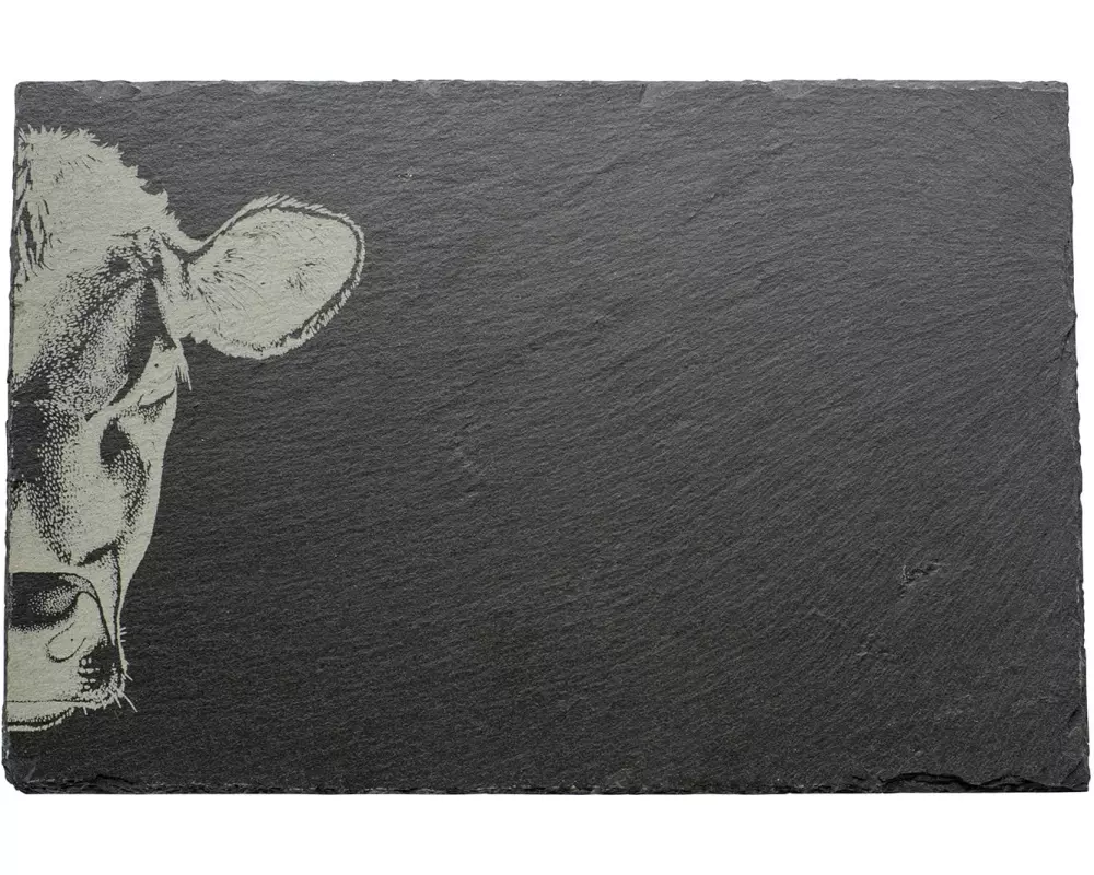 Kadastar Servierplatte Kuh Zoom Anthrazit