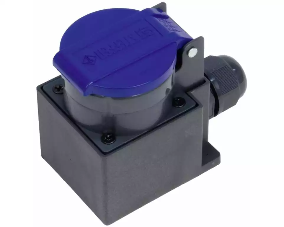 STEFFEN NAP-Steckdosen T23, IP55, Dunkelblau