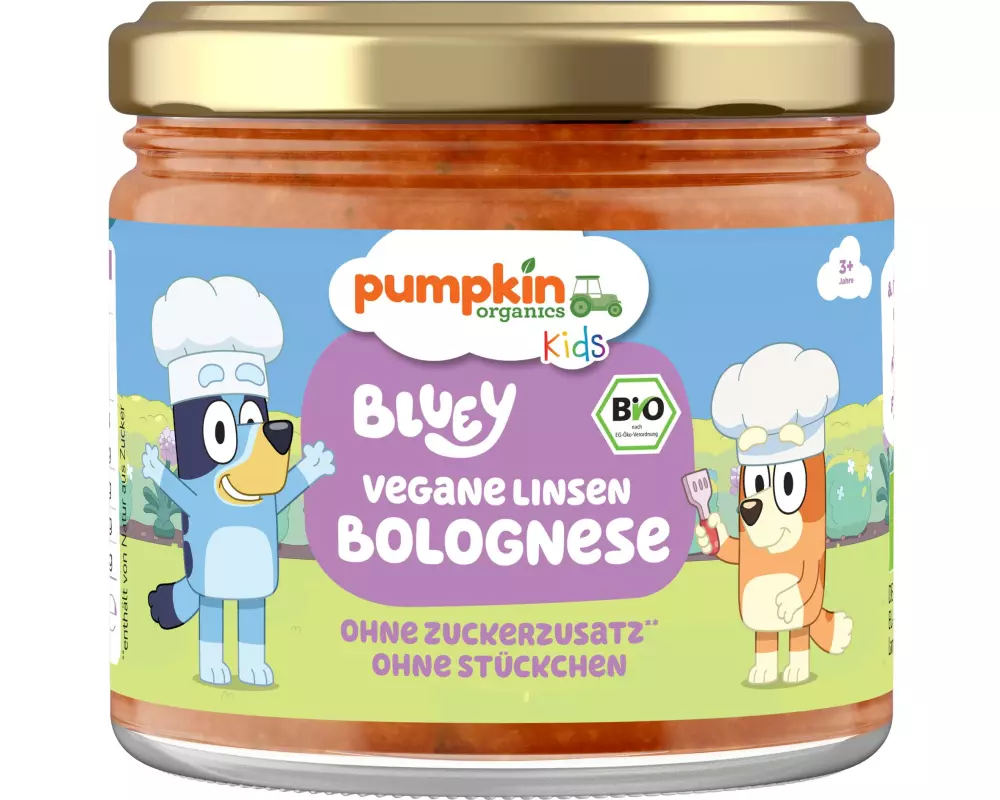pumpkin organics Bluey Vegane Bio Linsen Bolognese 340 g