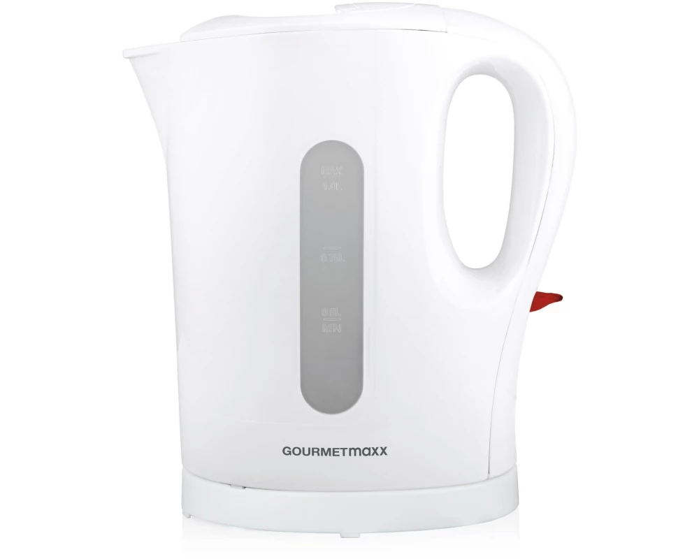GOURMETmaxx Wasserkocher 1 l, Weiss