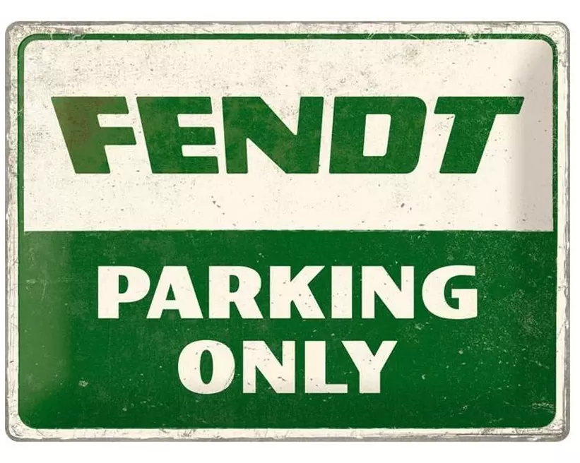 Nostalgic Art Schild Fendt Parking only 30 x 40 cm, Metall