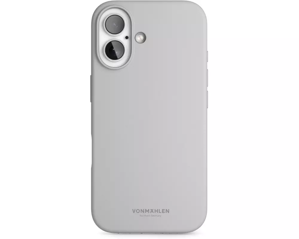 Vonmählen Back Cover Soft Silicone iPhone 16 Light Gray