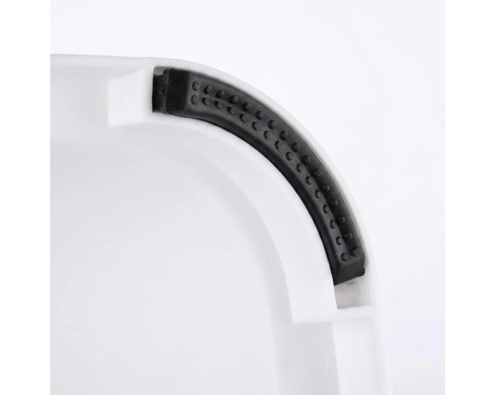 relaxdays Tritthocker Grau/Weiss
