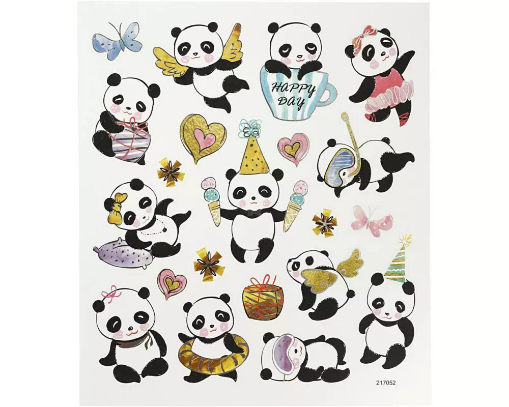 Creativ Company Motivsticker 1 Blatt Panda