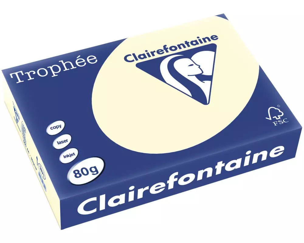 Clairefontaine Kopierpapier Trophée A4, 80 g/m², sand, 500 Blatt