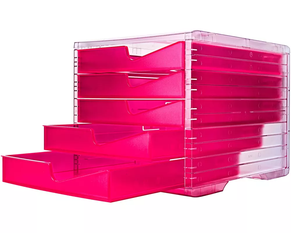 Styro Schubladenbox Swingbox NEONline Pink