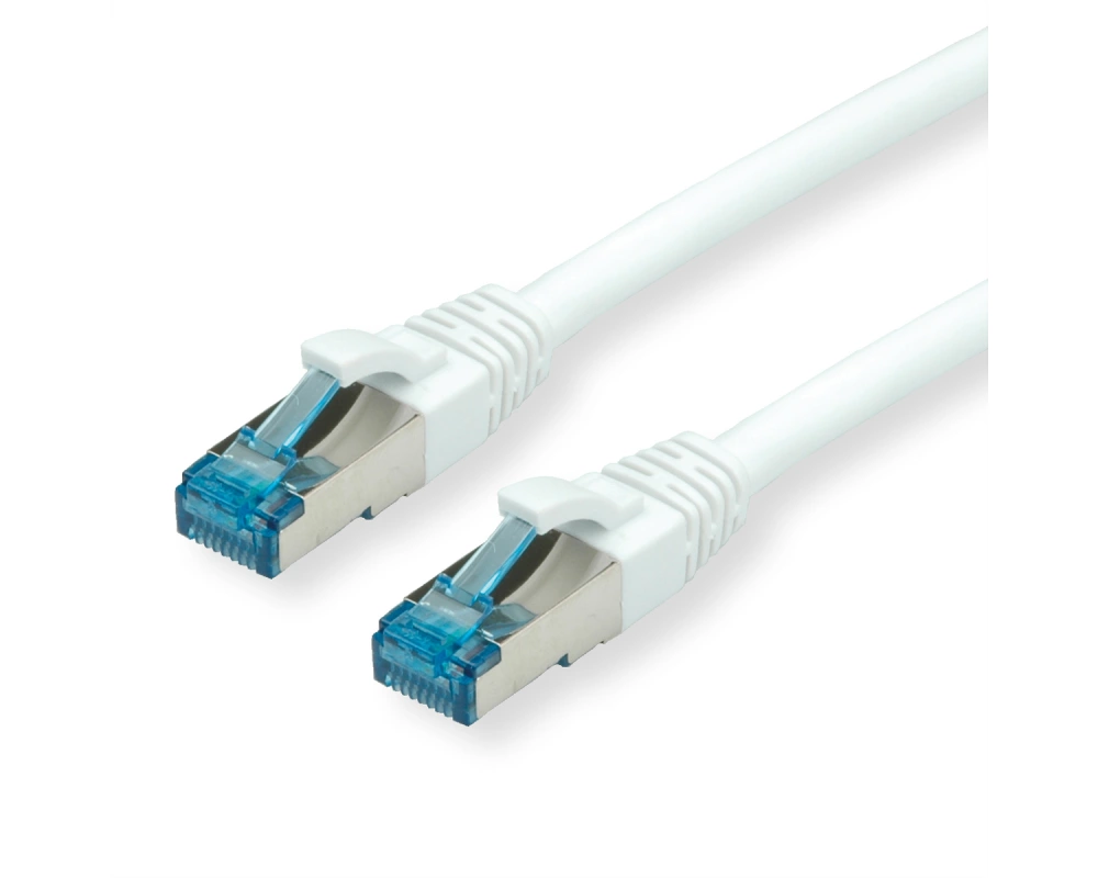 VALUE Patchkabel Cat.6A (Class EA) S/FTP (PiMF), LSOH, weiß, 15 m