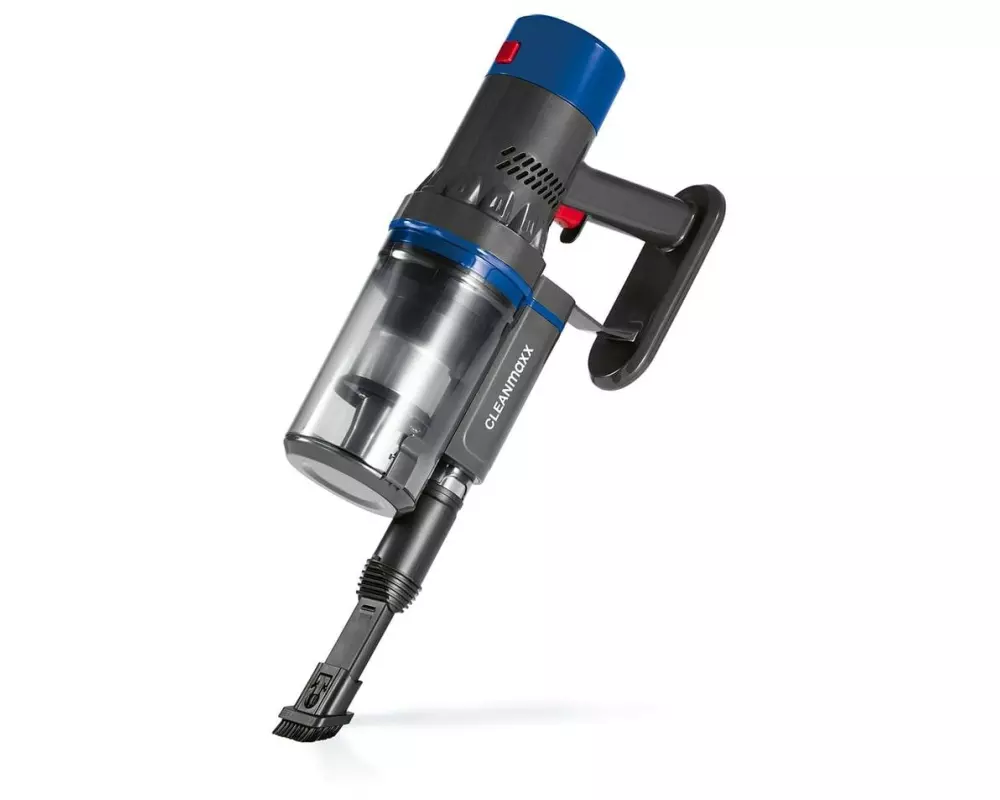 CLEANmaxx Akku-Hand- und Stielsauger Grau / Blau