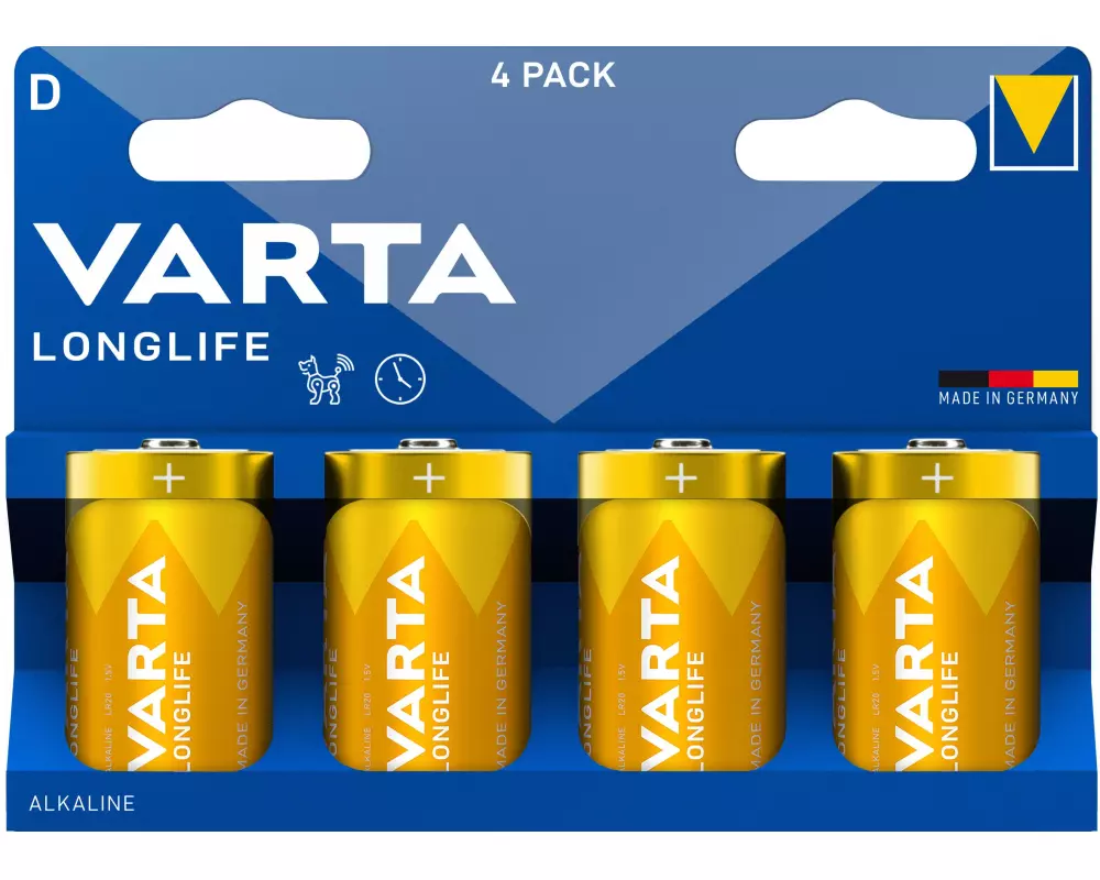 Varta Batterie Longlife D , 4 Stück
