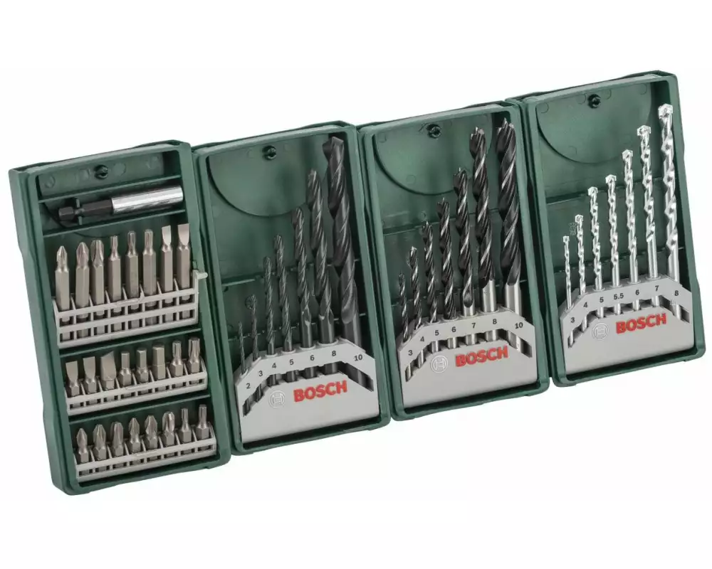 Bosch Bohrer- und Bit-Set Mini-X-Line, Multipack 3+1
