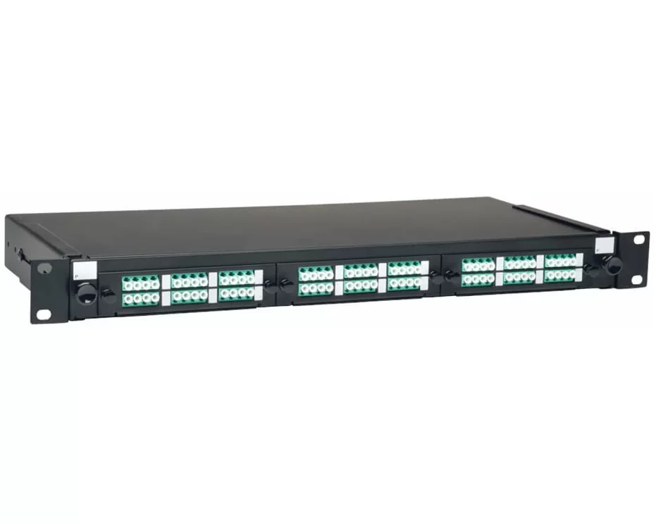 EATON TRIPPLITE 36-Port, Fiber Patch Panel, Enclosure, 1U, Rack-Mount, LC/LC