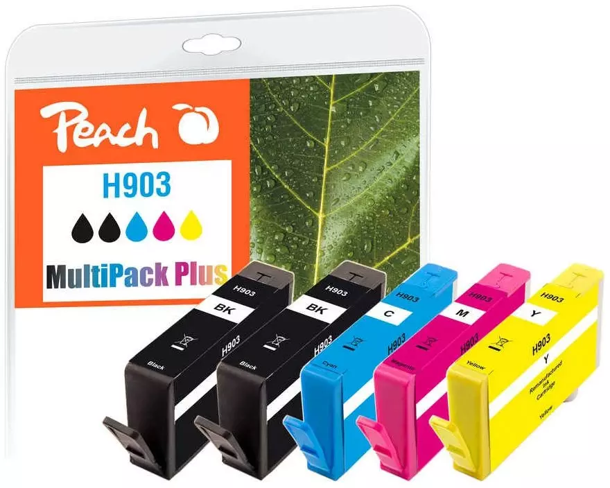Peach Tintenset HP Nr. 903 Multipack Plus BK/C/M/Y
