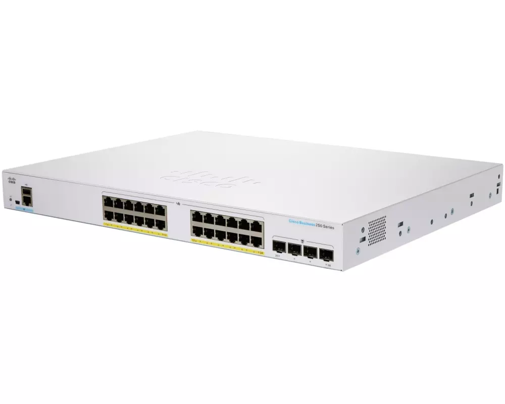 Cisco PoE+ Switch CBS250-24FP-4G-EU 28 Port