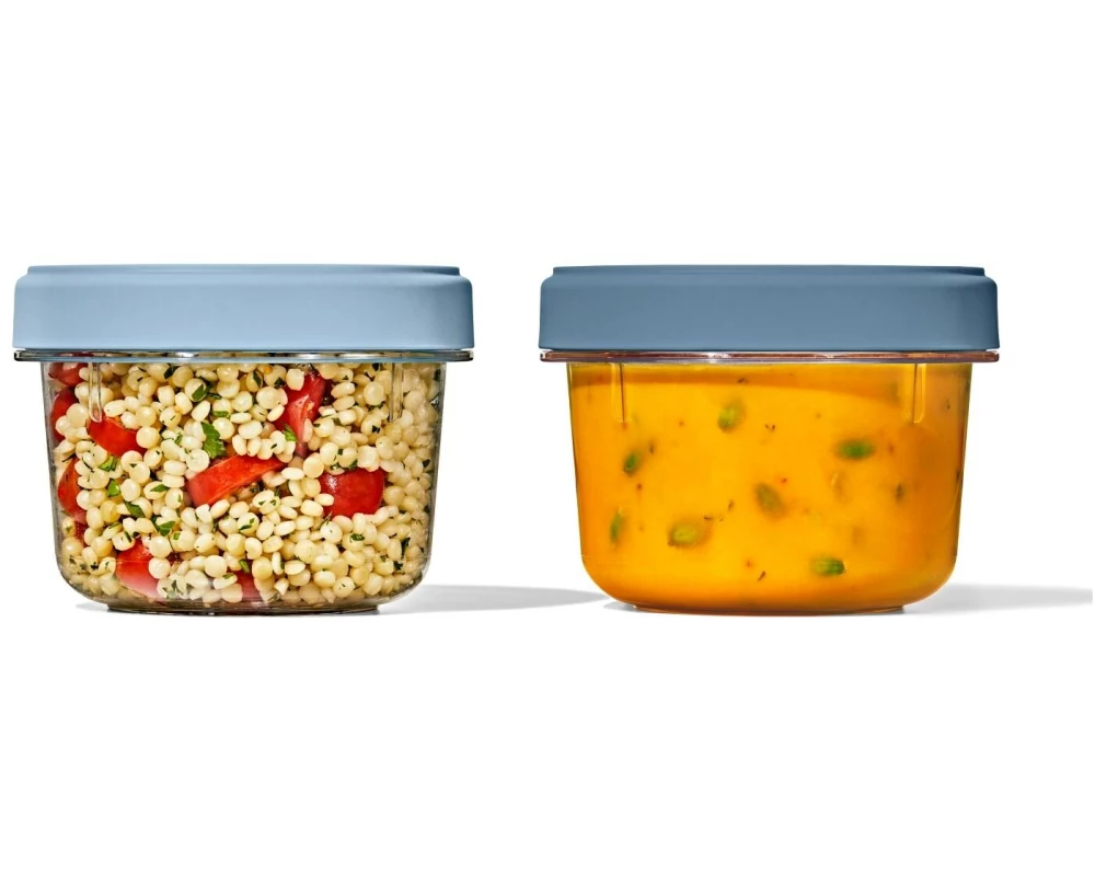 Oxo Good Grips Vorratsbehälter Twist & Stack, 550 ml, 2er Set