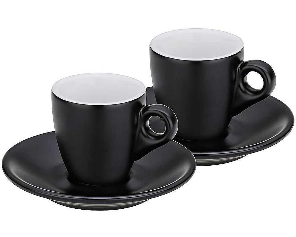 Kela Espressotasse 50 ml, 2 Stück, Schwarz