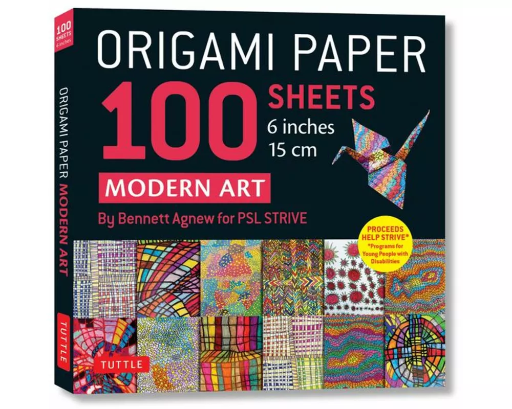 Origami Paper 100 sheets Modern Art 6" (15 cm)