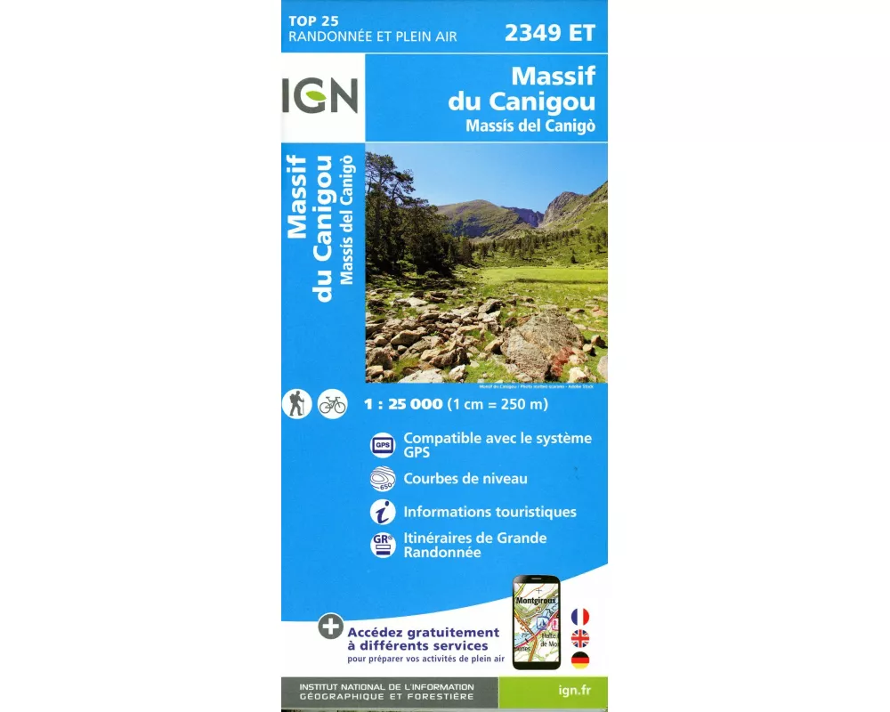 Massif du Conigou 1:25 000