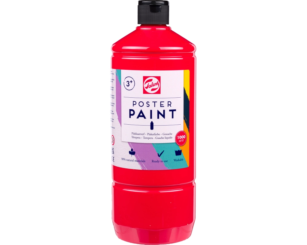 TALENS Plakatfarbe 1000ml 36713001 rot