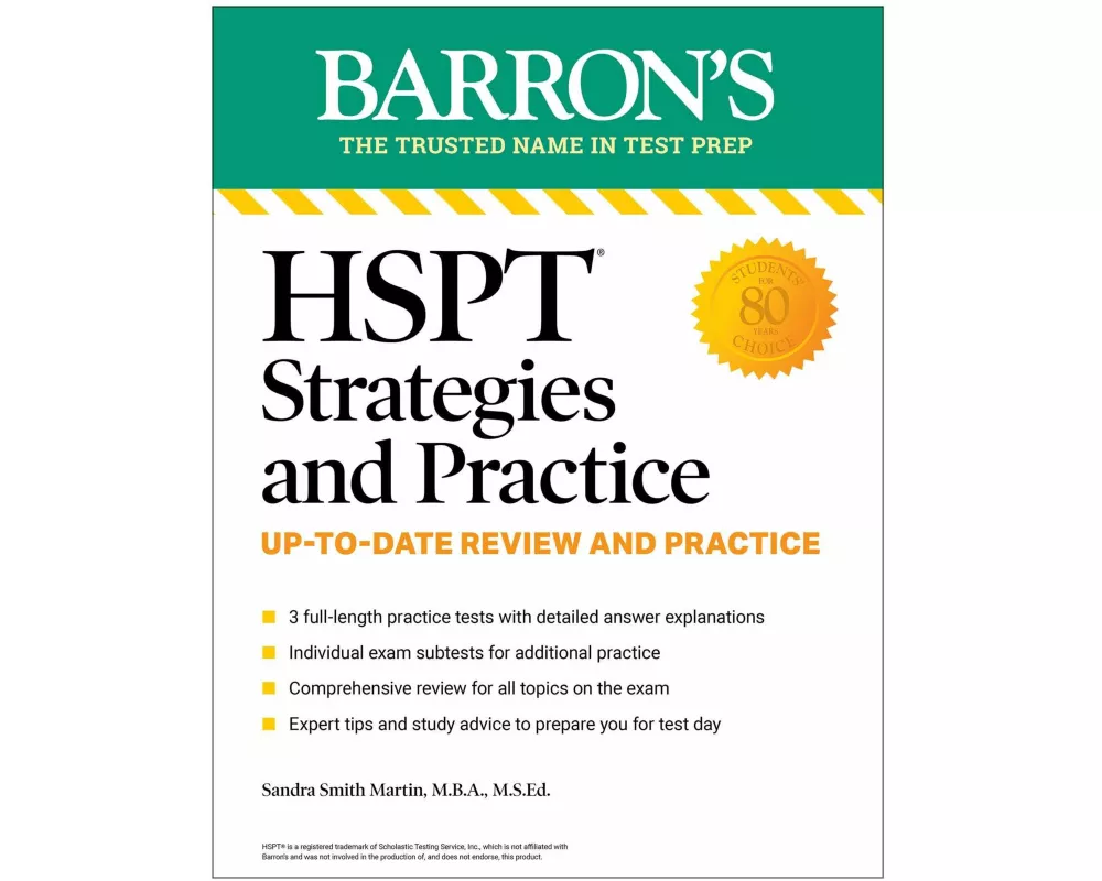 HSPT Strategies and Practice, Second Edition: Prep Book with 3 Practice Tests + Comprehensive Review + Practice + Strategies