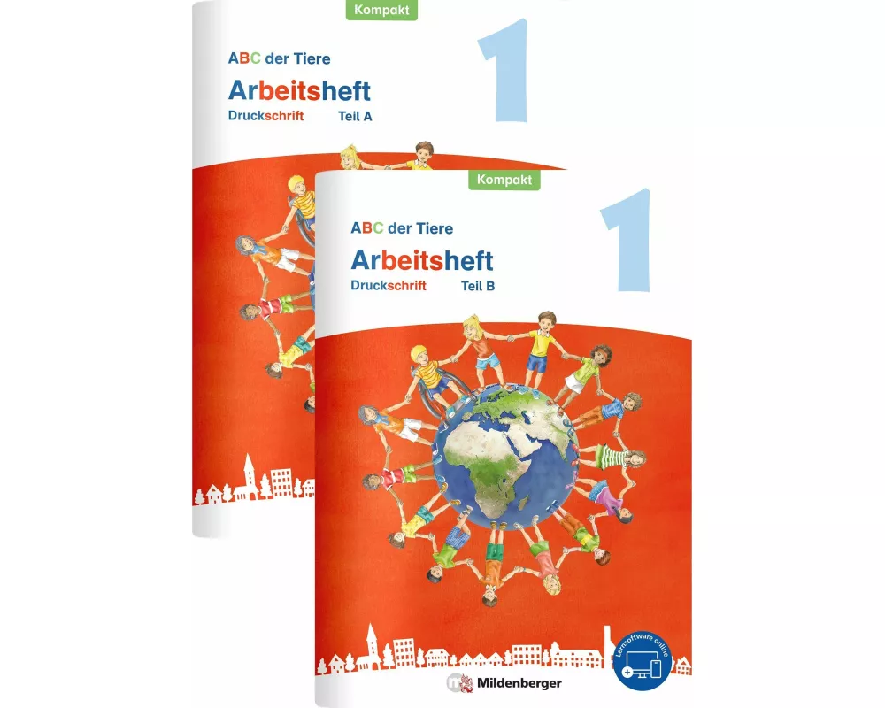 ABC der Tiere 1 Neubearbeitung - Arbeitsheft Druckschrift Kompakt, Teil A und B
