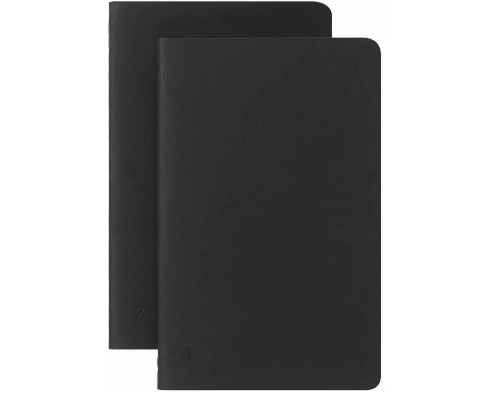 Moleskine Smart Cahier P/A6, Liniert, 2er Set, Schwarz