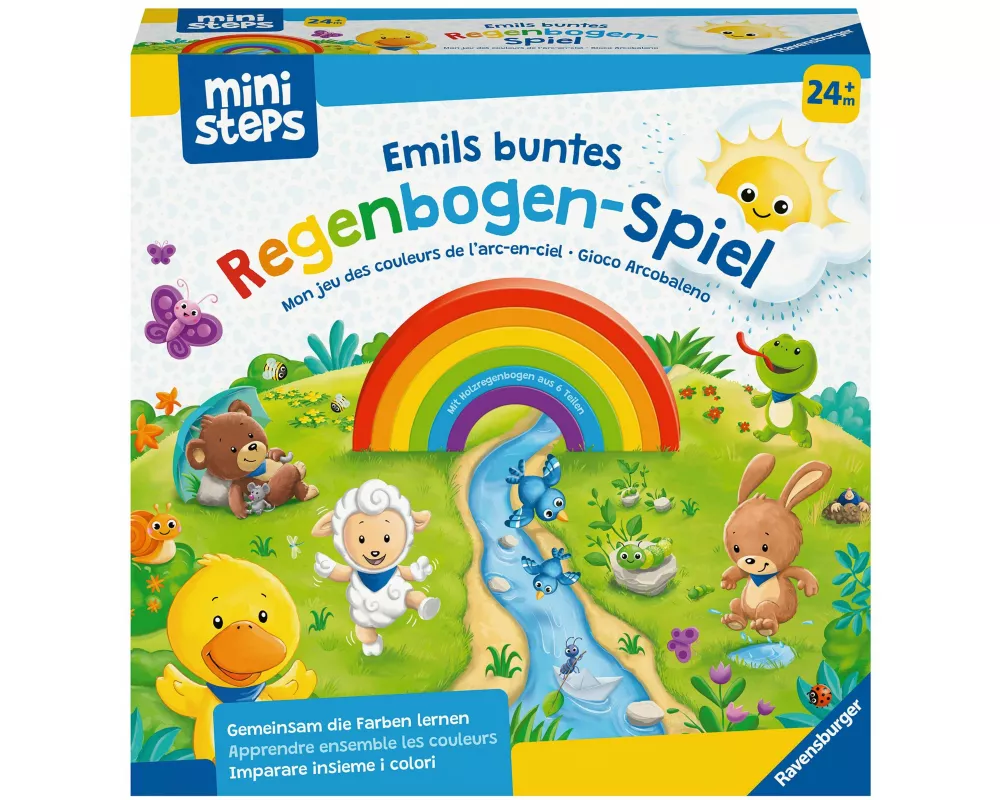 ministeps Emils buntes Regenbogen-Spiel - ab 24 Monate