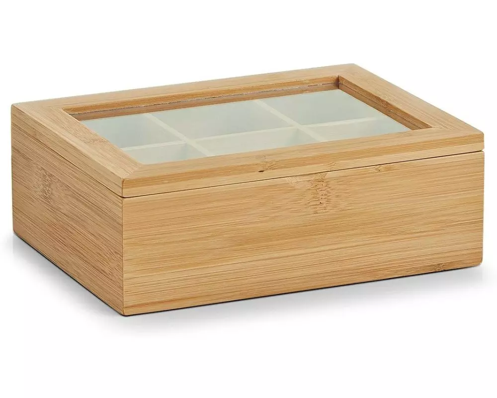 Zeller Present Bambus 22 x 16 x 7.5 cm, Braun