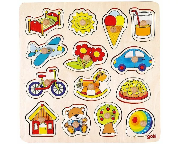 Steckpuzzle Schaukelpferd, Ball, ...