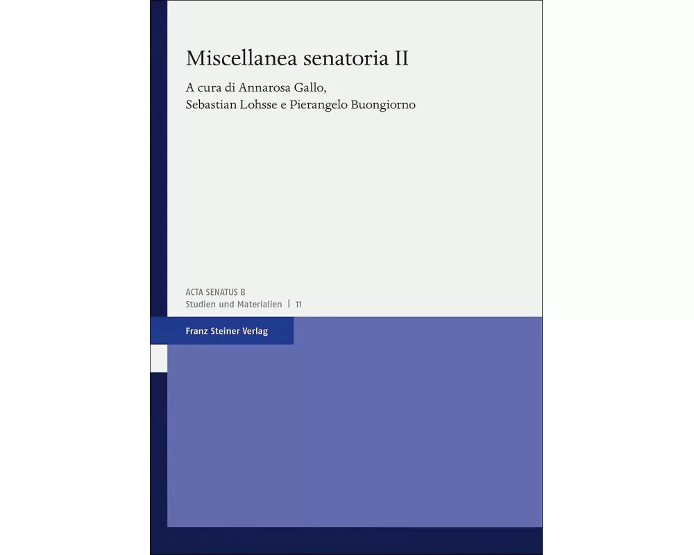 Miscellanea senatoria. Vol. 2