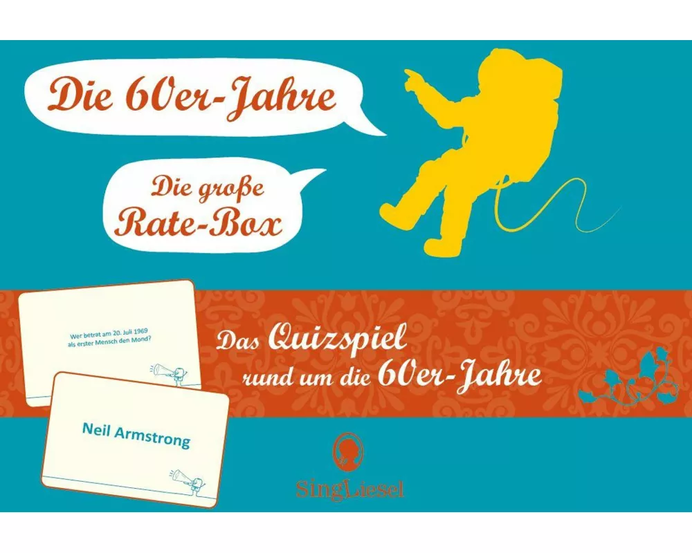Das 60er-Jahre-Quiz. Das große Quiz-Spiel für Senioren rund um die 60er Jahre. Spiele-Box mit 100 Karten