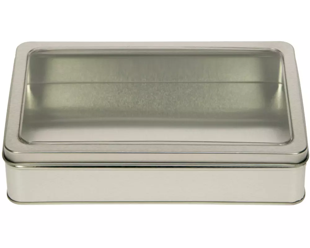 Gawol Gebäckdose Uni 220 x 145 x 40 mm, Silber