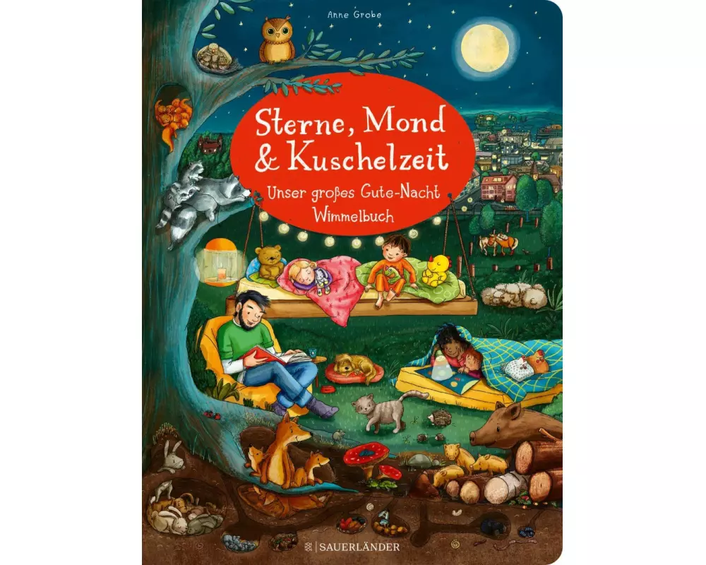 Sterne, Mond und Kuschelzeit. Unser großes Gute-Nacht-Wimmelbuch