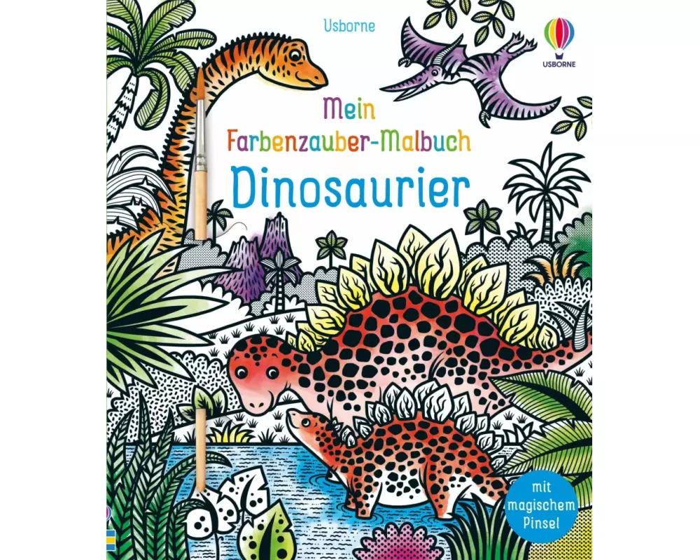 Mein Farbenzauber-Malbuch: Dinosaurier
