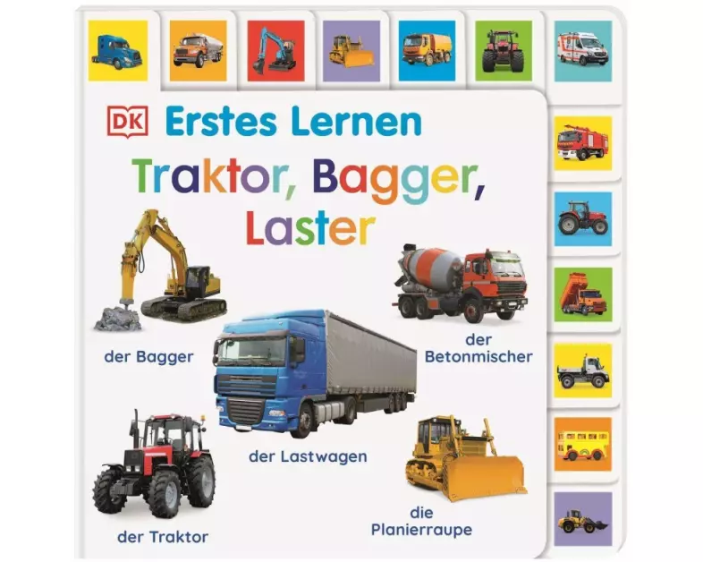 Erstes Lernen. Traktor, Bagger, Laster
