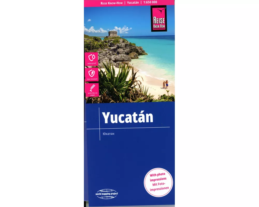 Reise Know-How Landkarte Yukatán / Yucatán (1:650.000)