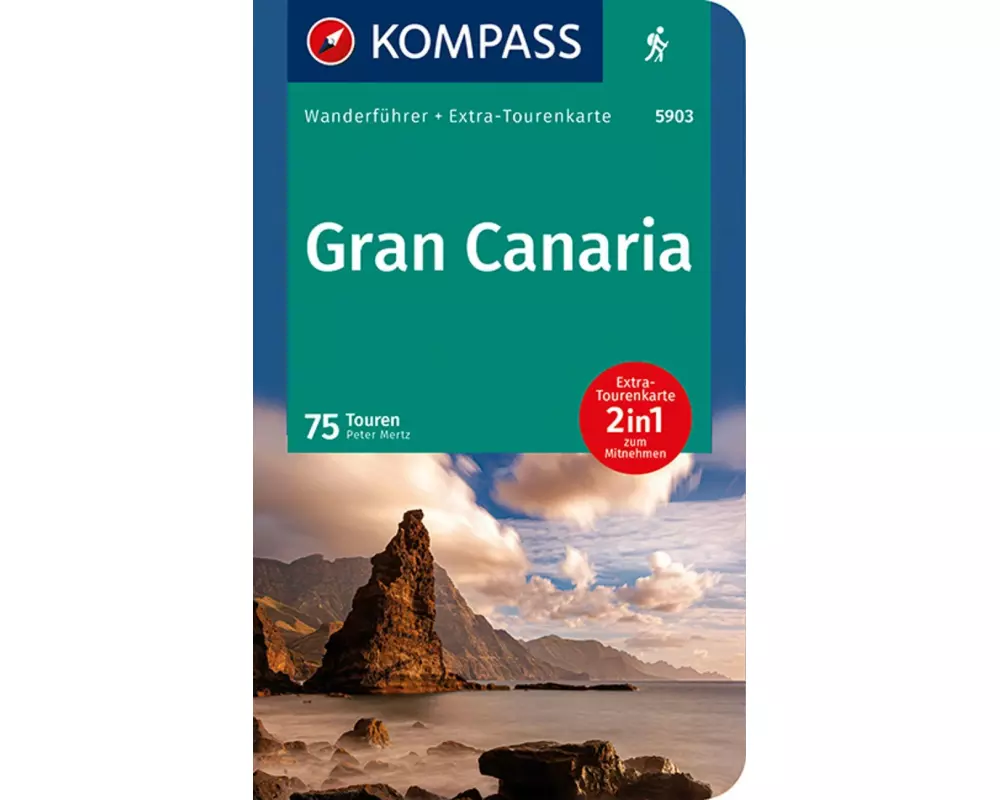 KOMPASS Wanderführer Gran Canaria, 75 Touren mit Extra-Tourenkarte