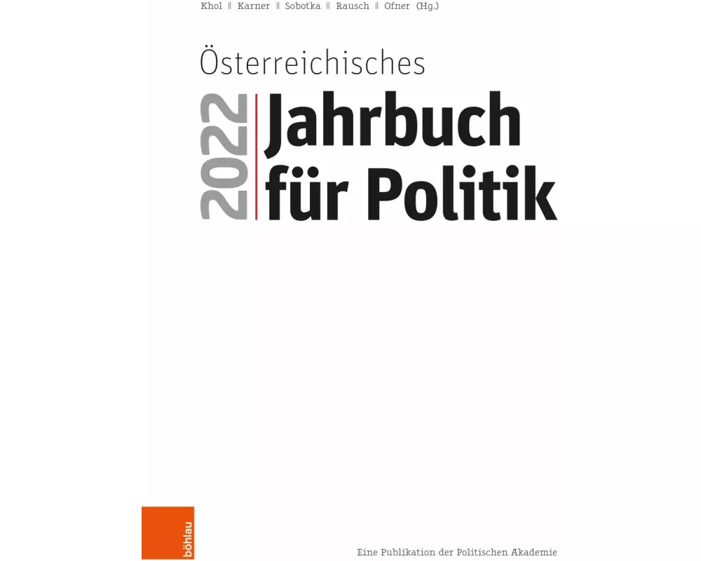 Österreichisches Jahrbuch für Politik 2022