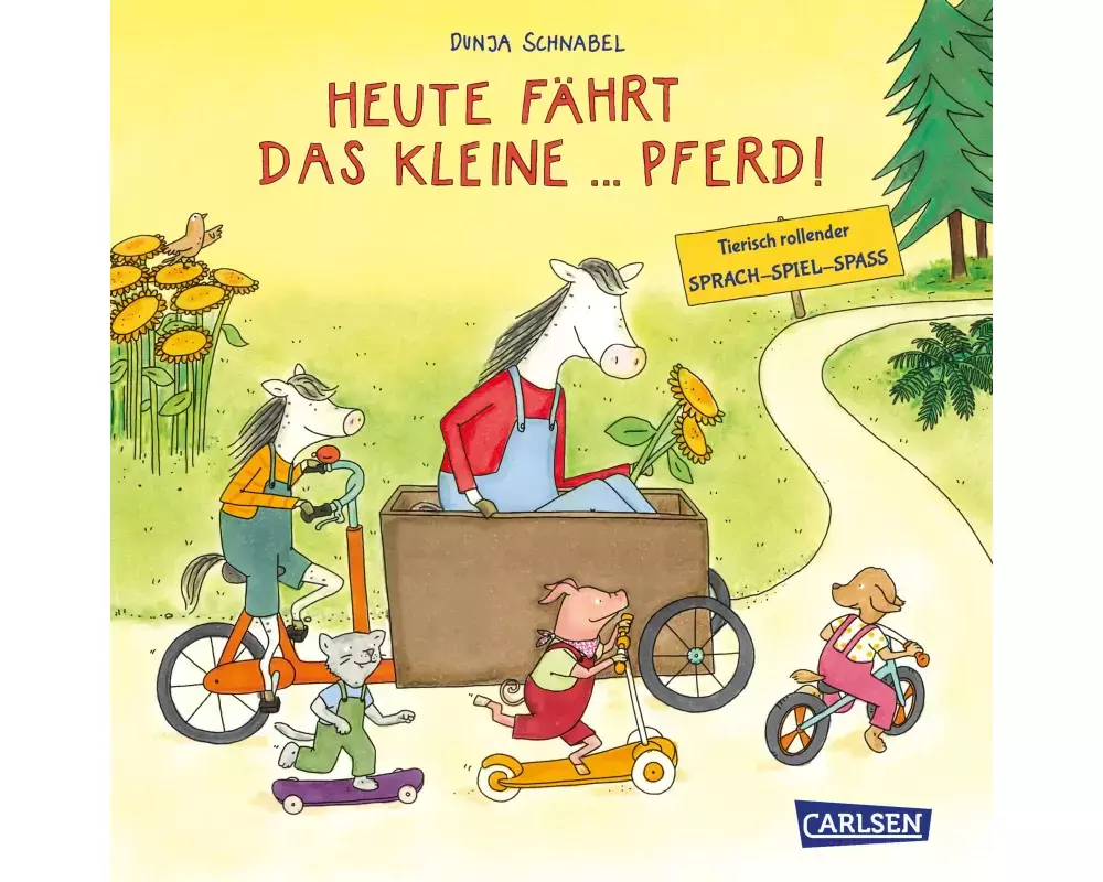 Heute fährt das kleine ... Pferd!