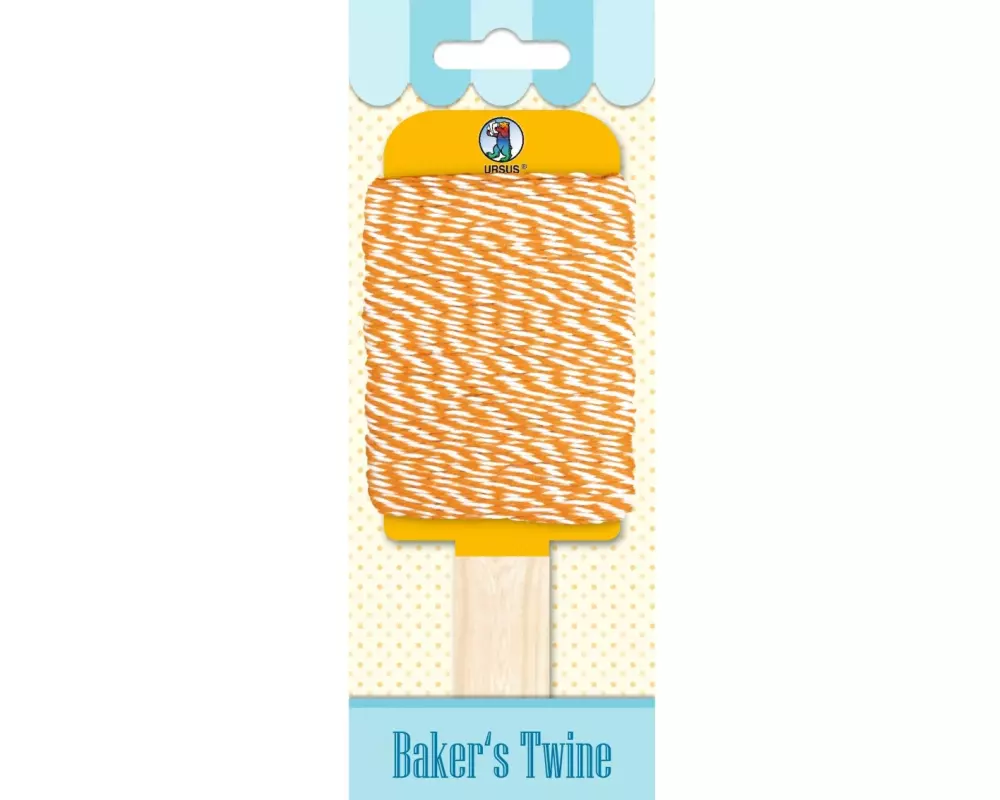 URSUS Kordelband Bakers Twine 1.1 mm x 15 m, Gelb/Gold