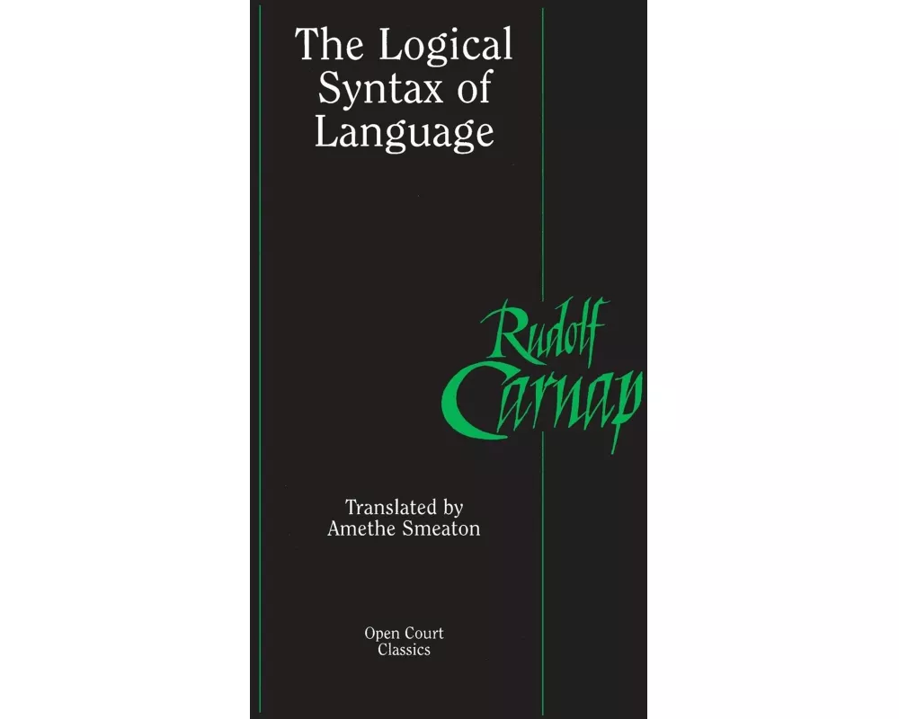 The Logical Syntax of Language